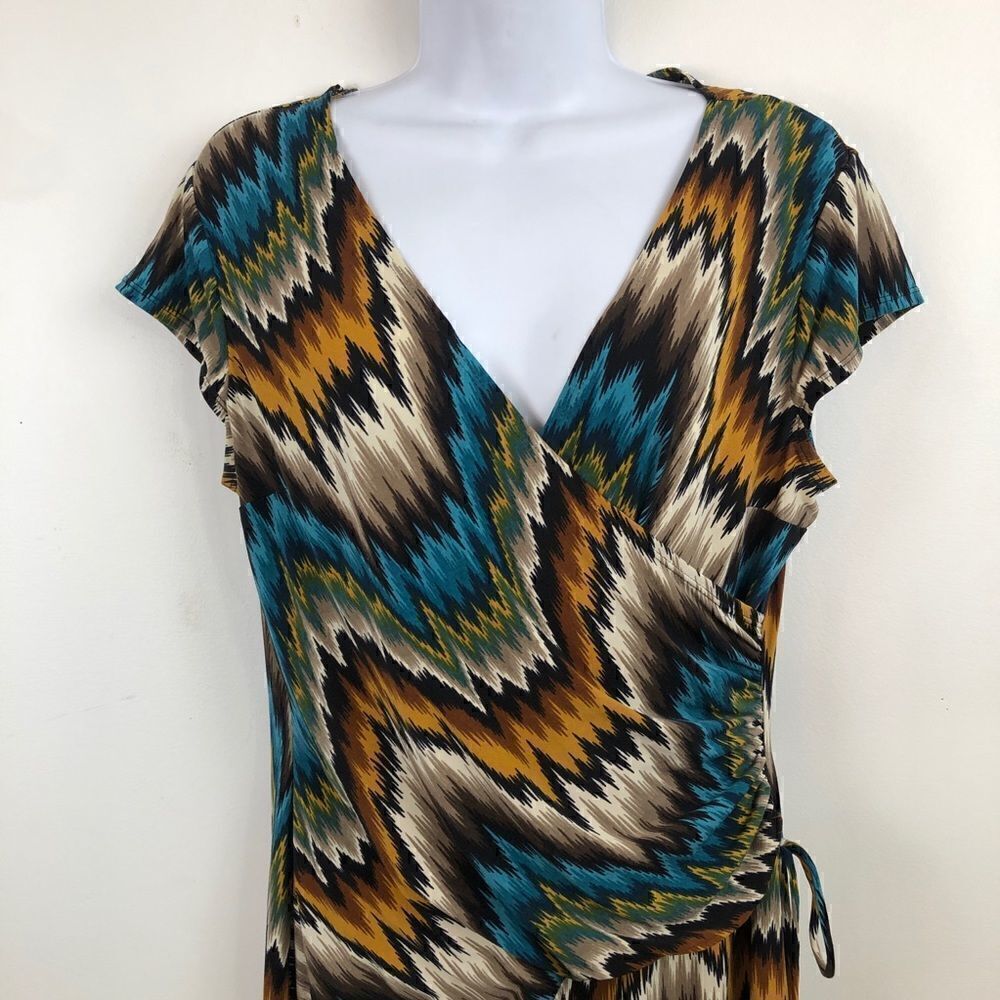 Evon-Picone Gorgeous Form Fitting Side Gathered Sleeveless Size 12 Dress!!